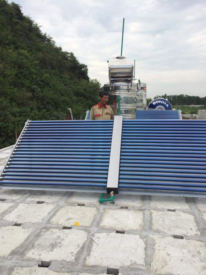 Dàn tổng 500L nước nóng