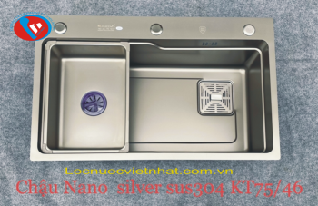 Chậu 1 Hố 7546 NaNo phủ Bạc