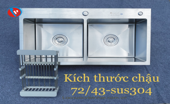 Chậu 2 Hố Kagol 7243 Cân 304