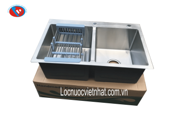 Chậu 2 Hố Cân 7245 HAND MADE KOREA