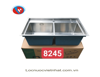 Chậu 2 Hố Cân 8245 hình thang HAND MADE KOREA