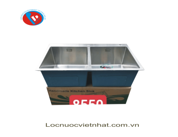 Chậu 2 Hố Cân Vuông 8550 HAND MADE KOREA