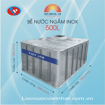 Bể nước ngầm Inox 500 Lít