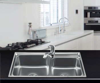 Chậu 2 Hố Lệch S80 Sơn Hà