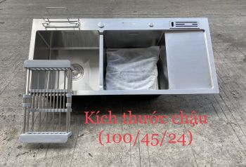 Chậu Kagol 2 hố 1 bàn 100048 có dao cài 304